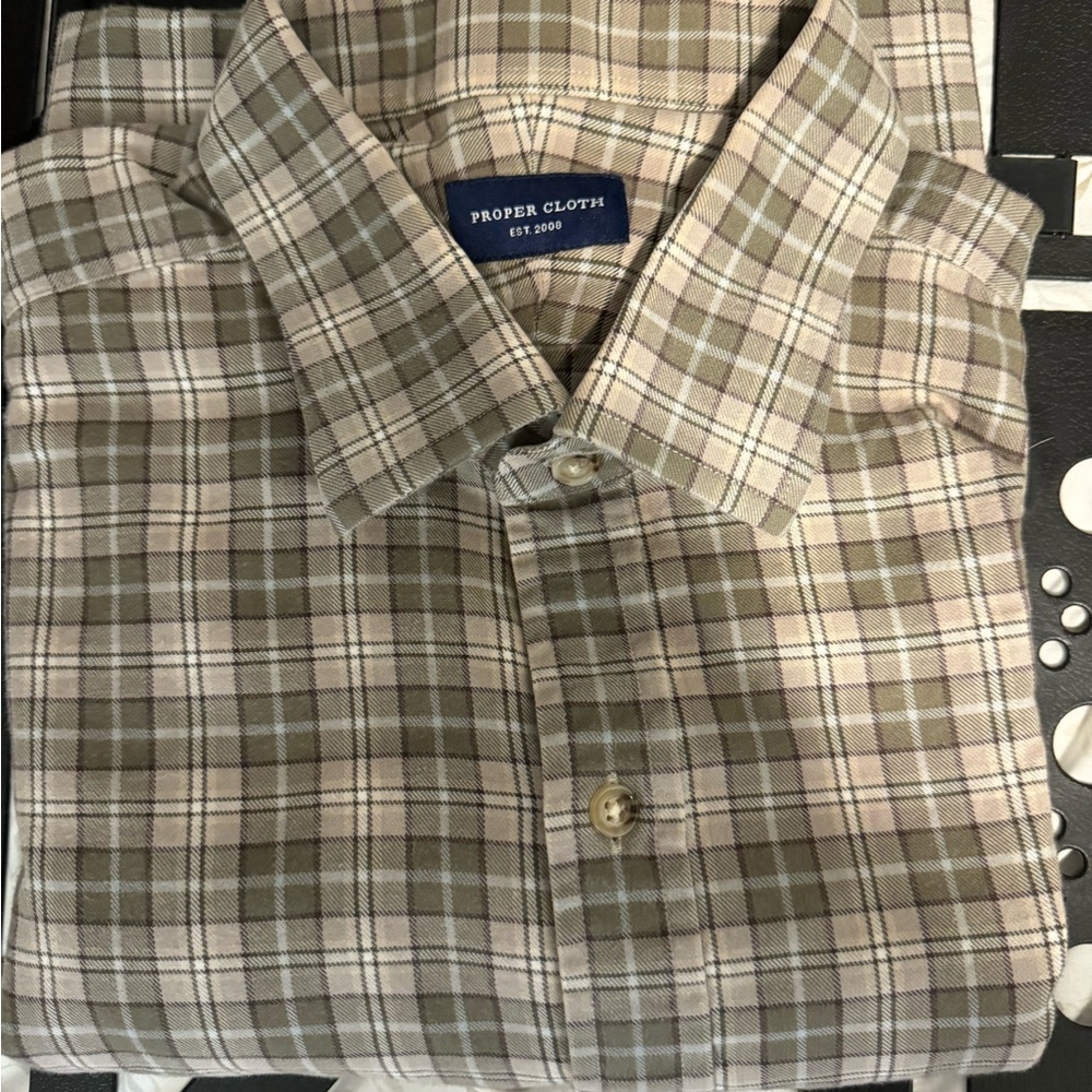 Proper Cloth Men's Casual Plaid Shirt